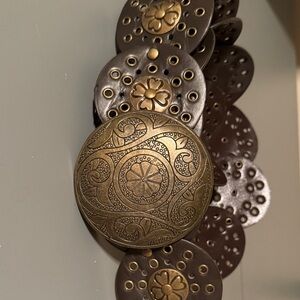 Brown and Gold Decorative Belt